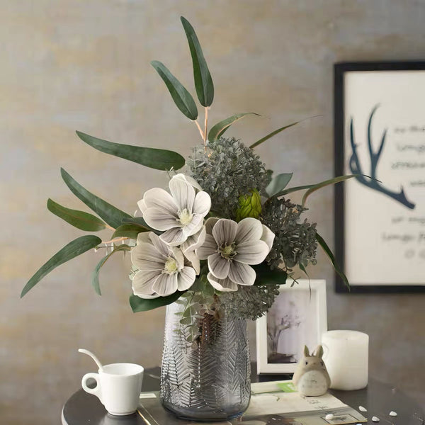 Elegant Magnolia Artificial Flower Arrangement realistic artificial flower arrangement