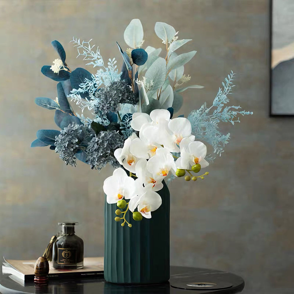 Morandi-Toned Artificial Flower Arrangement realistic artificial flower arrangement