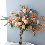 Autumn Wildflower & Dandelion Artificial Flower Arrangement realistic artificial flower arrangement – product view 3