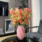 Pastel Yellow & Pink Azalea Artificial Flower Arrangement realistic artificial flower arrangement – product view 2