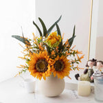 Sunny Splendor Sunflower Artificial Flower Arrangement realistic artificial flower arrangement – product view 2