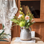 Whimsical Wildflower & Foliage Artificial Flower Arrangement realistic artificial flower arrangement – product view 4