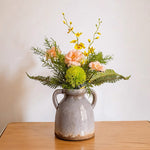 Whimsical Wildflower & Foliage Artificial Flower Arrangement realistic artificial flower arrangement – product view 2