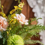 Whimsical Wildflower & Foliage Artificial Flower Arrangement realistic artificial flower arrangement – product view 5