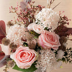 Blush Romance Luxe Pink Artificial Flower Arrangement realistic artificial flower arrangement – product view 5