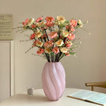 Pastel Yellow & Pink Azalea Artificial Flower Arrangement realistic artificial flower arrangement – product view 6