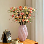 Pastel Yellow & Pink Azalea Artificial Flower Arrangement realistic artificial flower arrangement – product view 8