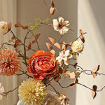 Autumn Spherical Bloom Artificial Flower Arrangement realistic artificial flower arrangement – product view 4