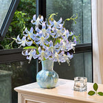 Nordic Sky Blue Lily Artificial Flower Arrangement realistic artificial flower arrangement