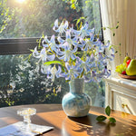 Nordic Sky Blue Lily Artificial Flower Arrangement realistic artificial flower arrangement – product view 5