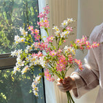 Blush & Ivory Forsythia Elegance Artificial Flower Arrangement realistic artificial flower arrangement – product view 2