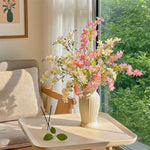 Blush & Ivory Forsythia Elegance Artificial Flower Arrangement realistic artificial flower arrangement – product view 4