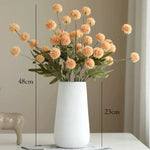 Faux Dandelion Arrangement - Cream (8 Stems / 50 Heads ) realistic artificial flower arrangement – product view 3