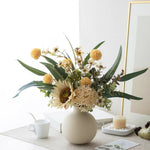 Rustic Charm Artificial Flower Arrangement - Creamy Hues realistic artificial flower arrangement – product view 6