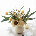 Rustic Charm Artificial Flower Arrangement - Creamy Hues realistic artificial flower arrangement – product view 5