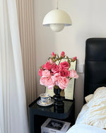 Blush & Coral Rose Bouquet Artificial Flower Arrangement realistic artificial flower arrangement – product view 5