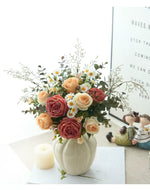Luxe Blush Serenity Ensemble Artificial Flower Arrangement realistic artificial flower arrangement – product view 9