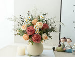 Luxe Blush Serenity Ensemble Artificial Flower Arrangement realistic artificial flower arrangement – product view 7