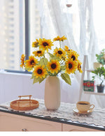 Sunny Meadow Cluster Artificial Flower Arrangement realistic artificial flower arrangement – product view 7