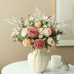 Luxe Blush Serenity Ensemble Artificial Flower Arrangement realistic artificial flower arrangement – product view 5