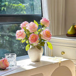 Soft Snow Bloom Artificial Flower Arrangement realistic artificial flower arrangement – product view 5