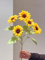 Sunny Meadow Cluster Artificial Flower Arrangement realistic artificial flower arrangement – product view 8