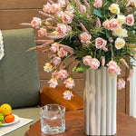 French Romantic Rose Artificial Flower Arrangement realistic artificial flower arrangement – product view 6