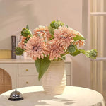 Vintage Fluffy Sunflower Artificial Flower Arrangement realistic artificial flower arrangement – product view 6
