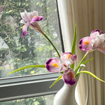 Minimalist Gradient Iris Artificial Flower Arrangement realistic artificial flower arrangement – product view 3