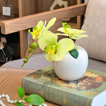 Sunlit Phalaenopsis Artificial Flower Arrangement realistic artificial flower arrangement – product view 6