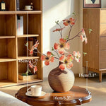 Elegant Coral Dogwood Blossom Artificial Flower Arrangement realistic artificial flower arrangement – product view 5