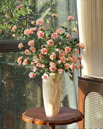 Blush Bubble Rose Artificial Flower Arrangement realistic artificial flower arrangement – product view 7
