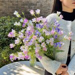 Pastel Bellflower Breeze Artificial Flower Arrangement realistic artificial flower arrangement – product view 4