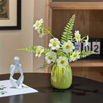 Sunlit Daisy Fern Artificial Flower Arrangement realistic artificial flower arrangement – product view 5