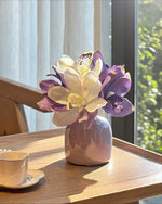 Lavender Cymbidium Artificial Flower Arrangement realistic artificial flower arrangement