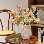 Vintage Meadow Daisy Cluster Artificial Flower Arrangement realistic artificial flower arrangement