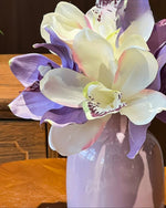Lavender Cymbidium Artificial Flower Arrangement realistic artificial flower arrangement – product view 6