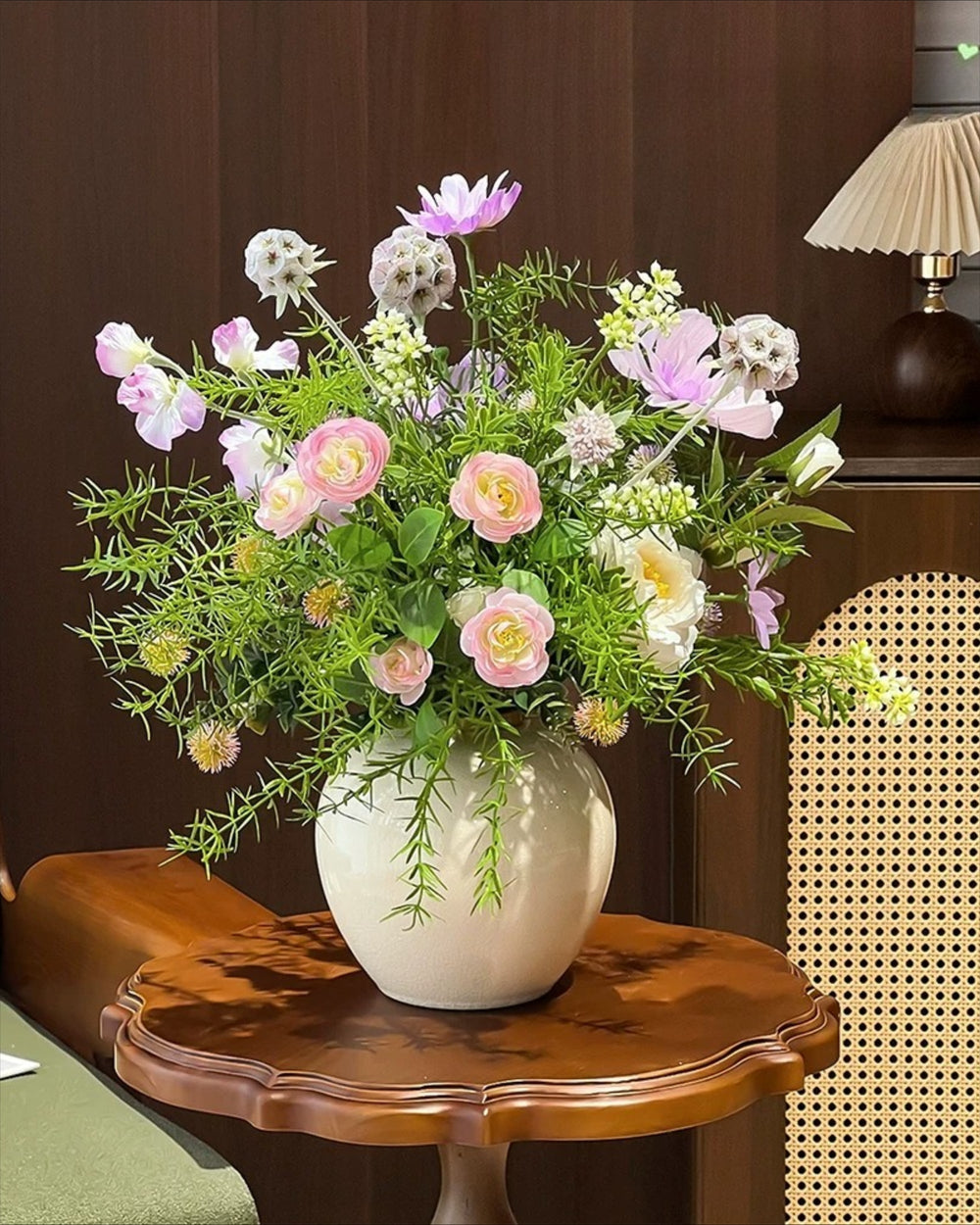 Enchanted Forest Whisper Artificial Flower Arrangement realistic artificial flower arrangement
