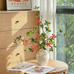Elegant Zen Crabapple Berry Artificial Flower Arrangement realistic artificial flower arrangement – product view 4