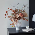 Vintage Terracotta Dried-Floral Artificial Flower Arrangement realistic artificial flower arrangement – product view 5
