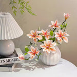 Luxe Ombré Magnolia Tabletop Artificial Flower Arrangement realistic artificial flower arrangement – product view 5