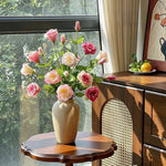 Elegant Blush Lisianthus Artificial Flower Arrangement realistic artificial flower arrangement – product view 6