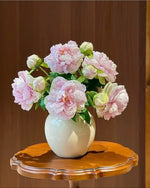 Blush Peony Bloom Artificial Flower Arrangement realistic artificial flower arrangement – product view 7