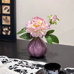 Ethereal Lavender Peony Onion Vase Artificial Flower Arrangement realistic artificial flower arrangement