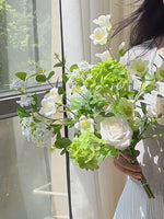 Serene Lavender Blossom Tabletop Artificial Flower Arrangement realistic artificial flower arrangement – product view 3