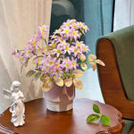 Pastel Jasmine Cluster Artificial Flower Arrangement realistic artificial flower arrangement – product view 5